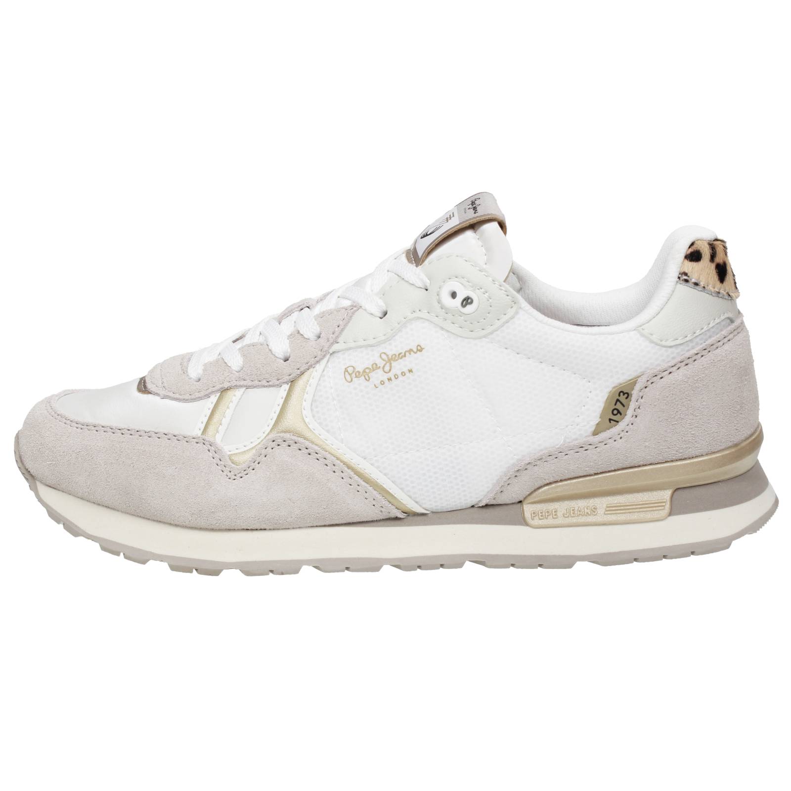 PEPE JEANS Brit Glen - Sneakers basses en daim Femme blanc Photo 3