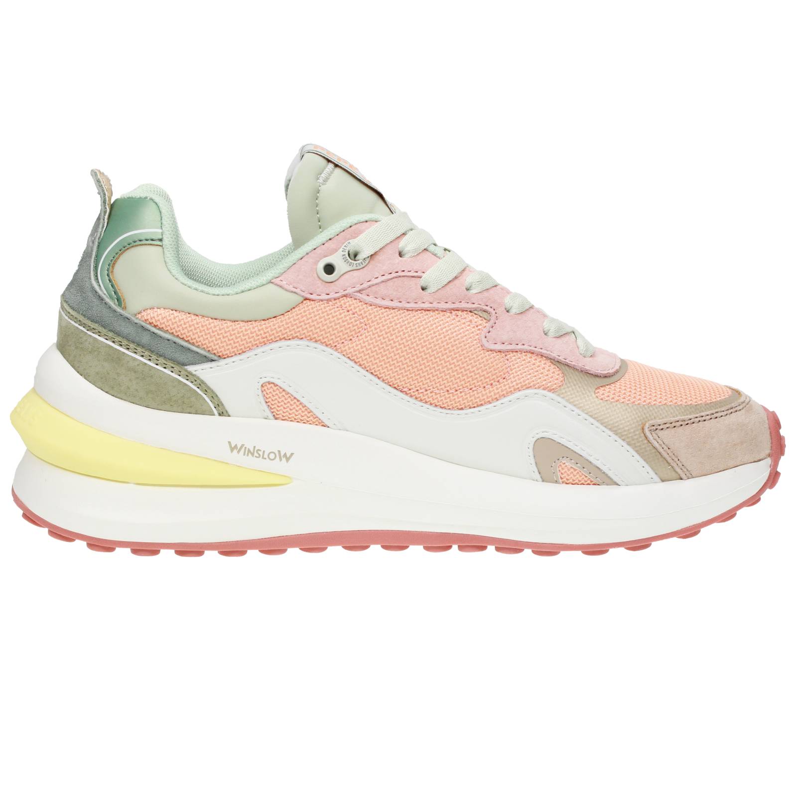 PEPE JEANS Winslow Young - Sneakers en cuir avec semelle compensée Femme beige Photo 2