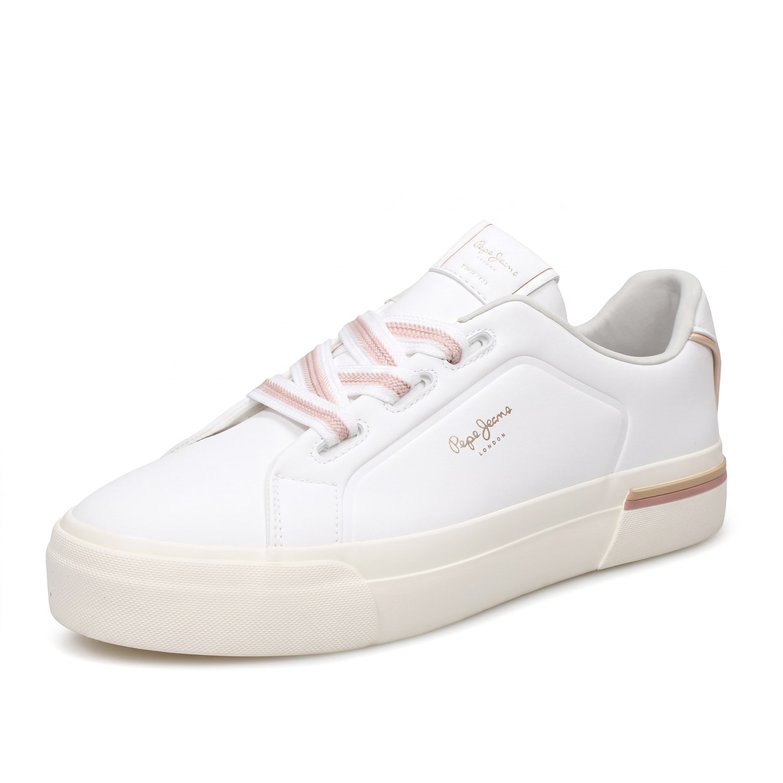 PEPE JEANS Carla Basic - Sneakers platform Donna bianco