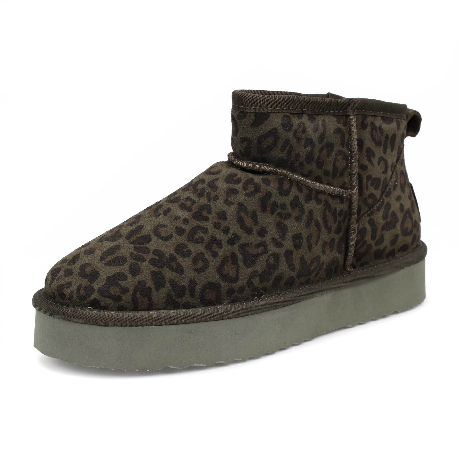 PEPE JEANS Dissy Leo - Bottines chaudes en cuir Femme vert