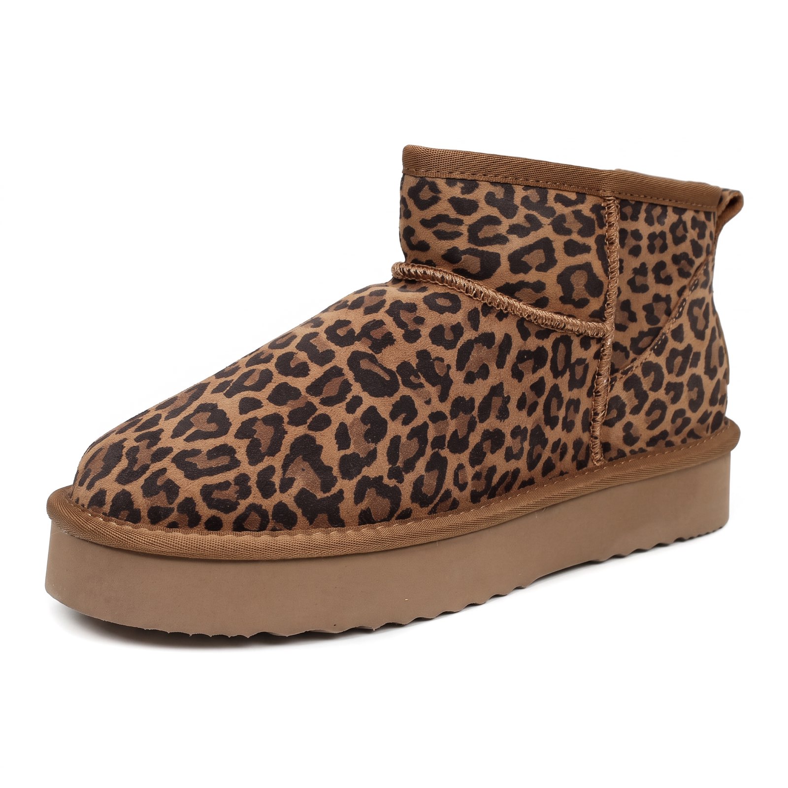 PEPE JEANS Dissy Leo - Bottines chaudes en cuir Femme marron