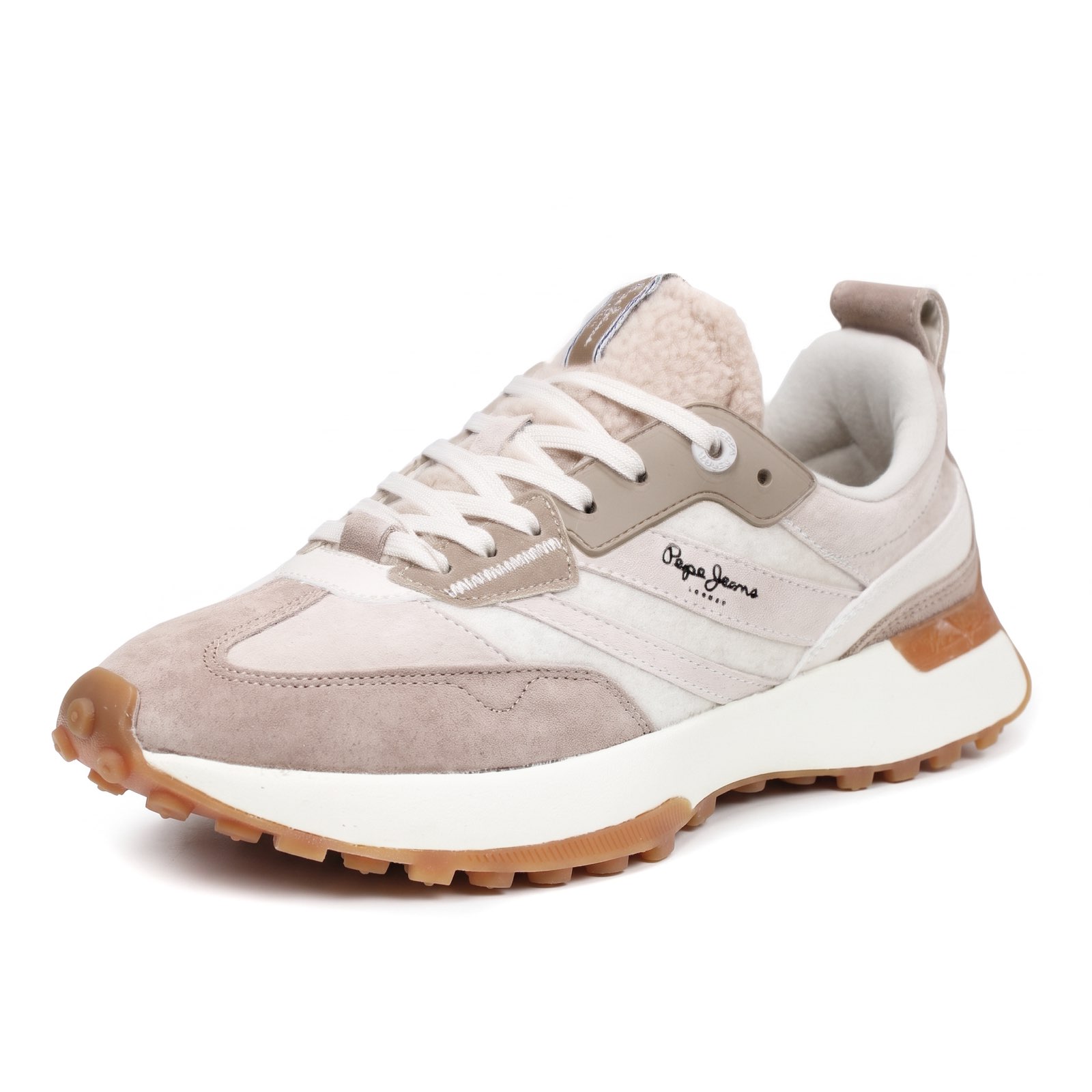 PEPE JEANS Lucky Cold - Sneakers in daim Femme sable