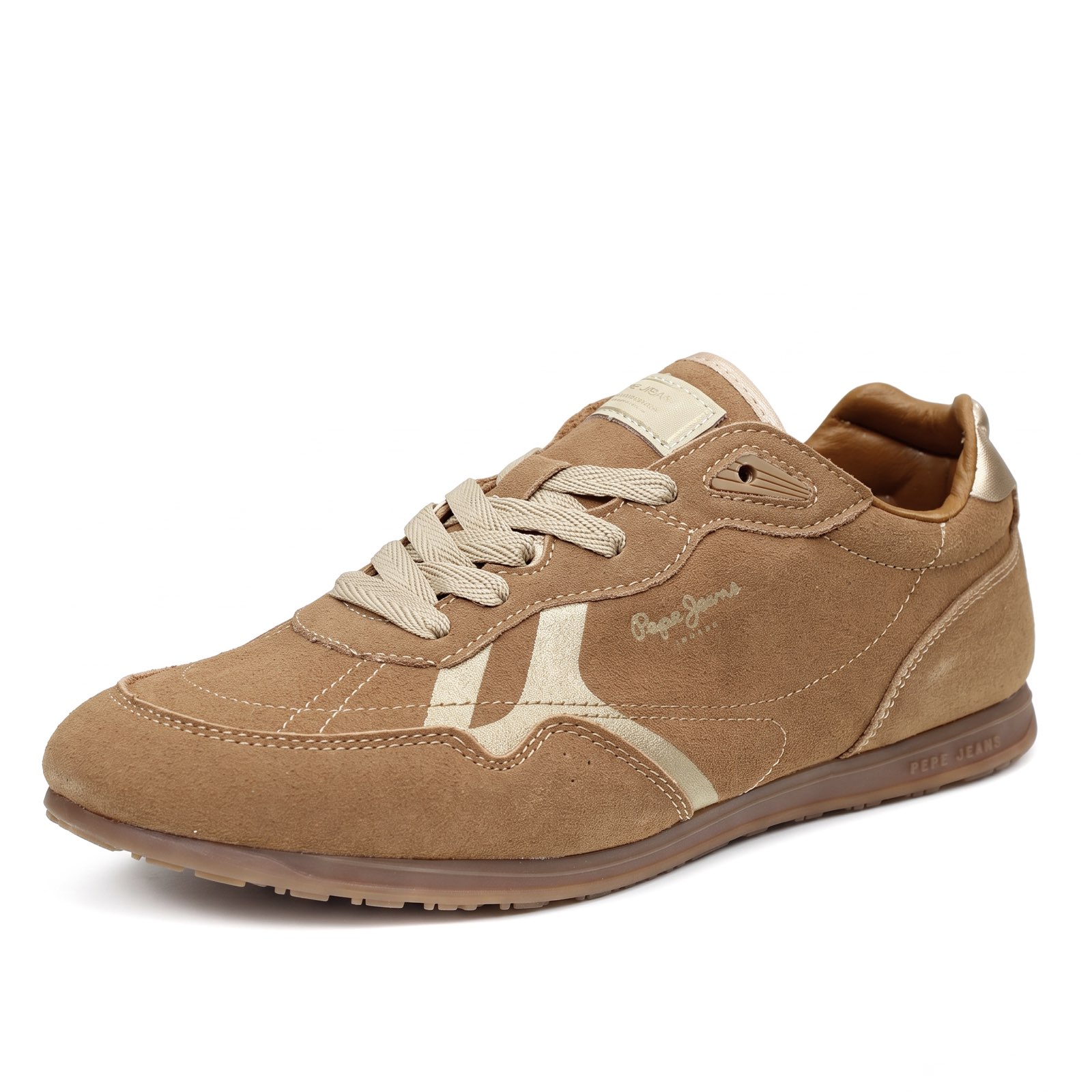 PEPE JEANS Daze Preppy - Sneakers basses en daim Femme marron