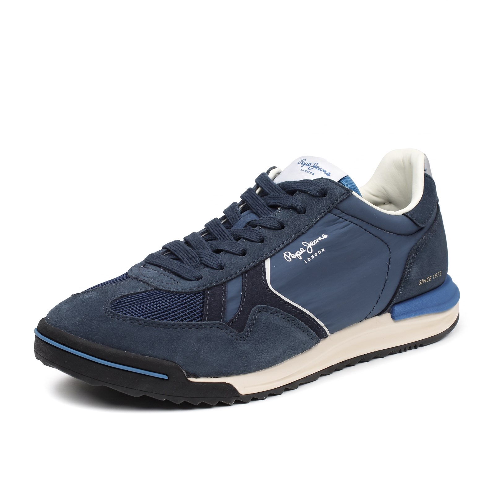 PEPE JEANS Marvin Match - Sneakers basses en daim Homme bleu