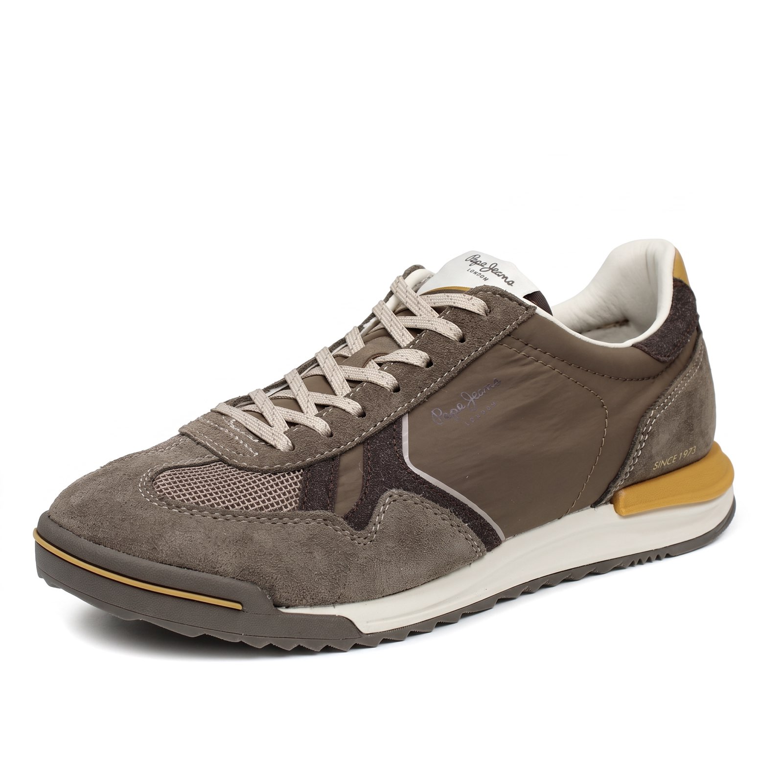 PEPE JEANS Marvin Match - Low-top Suede Sneakers Man sand