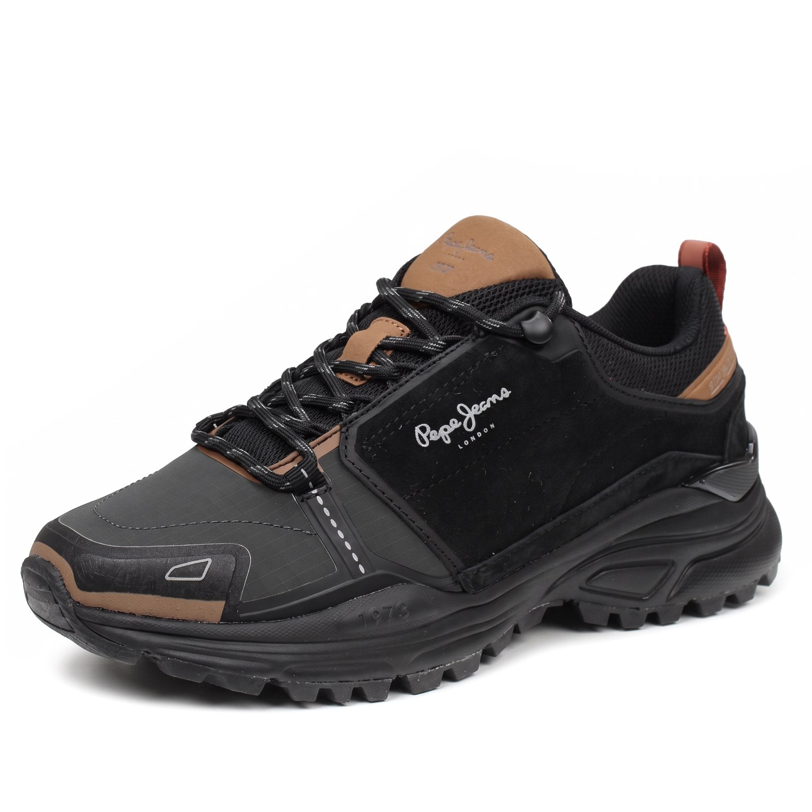 PEPE JEANS Darren Urban - Sneakers basse in Suede Uomo nero Foto 1