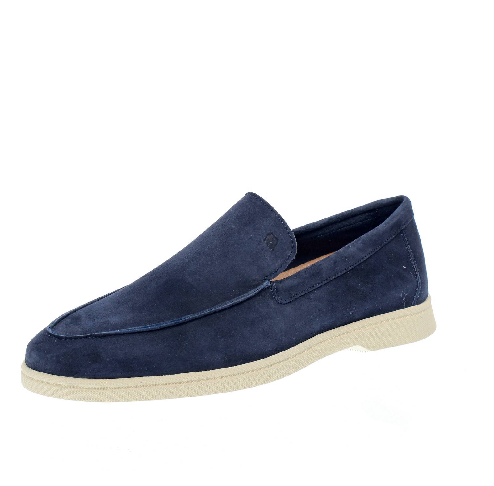 Frau Mocassini из замши синего цвета - Uomo Scarpe Mocassini Comfort 25590₽