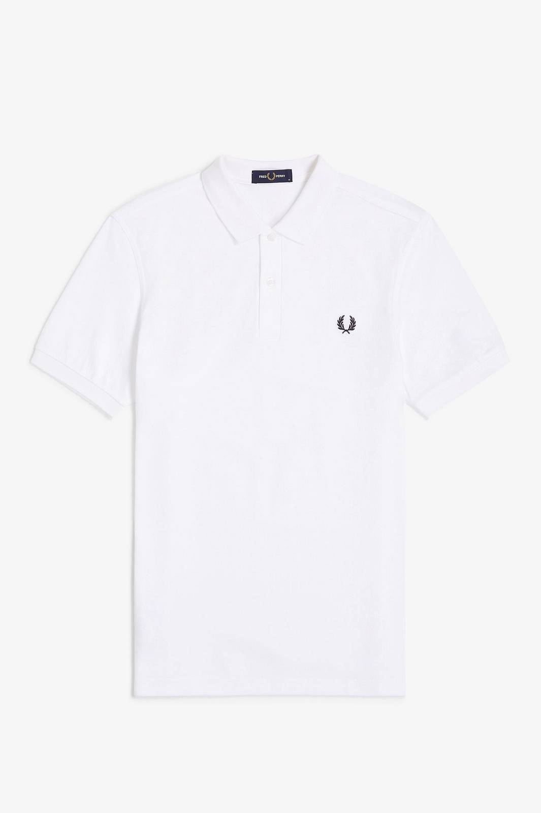 FRED PERRY Pique Short Sleeve Polo Man white