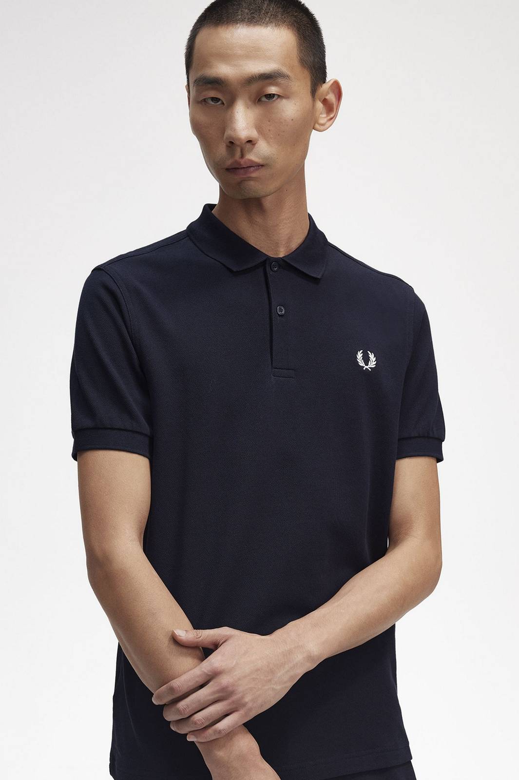 FRED PERRY Pique Short Sleeve Polo Man blue Photo 2