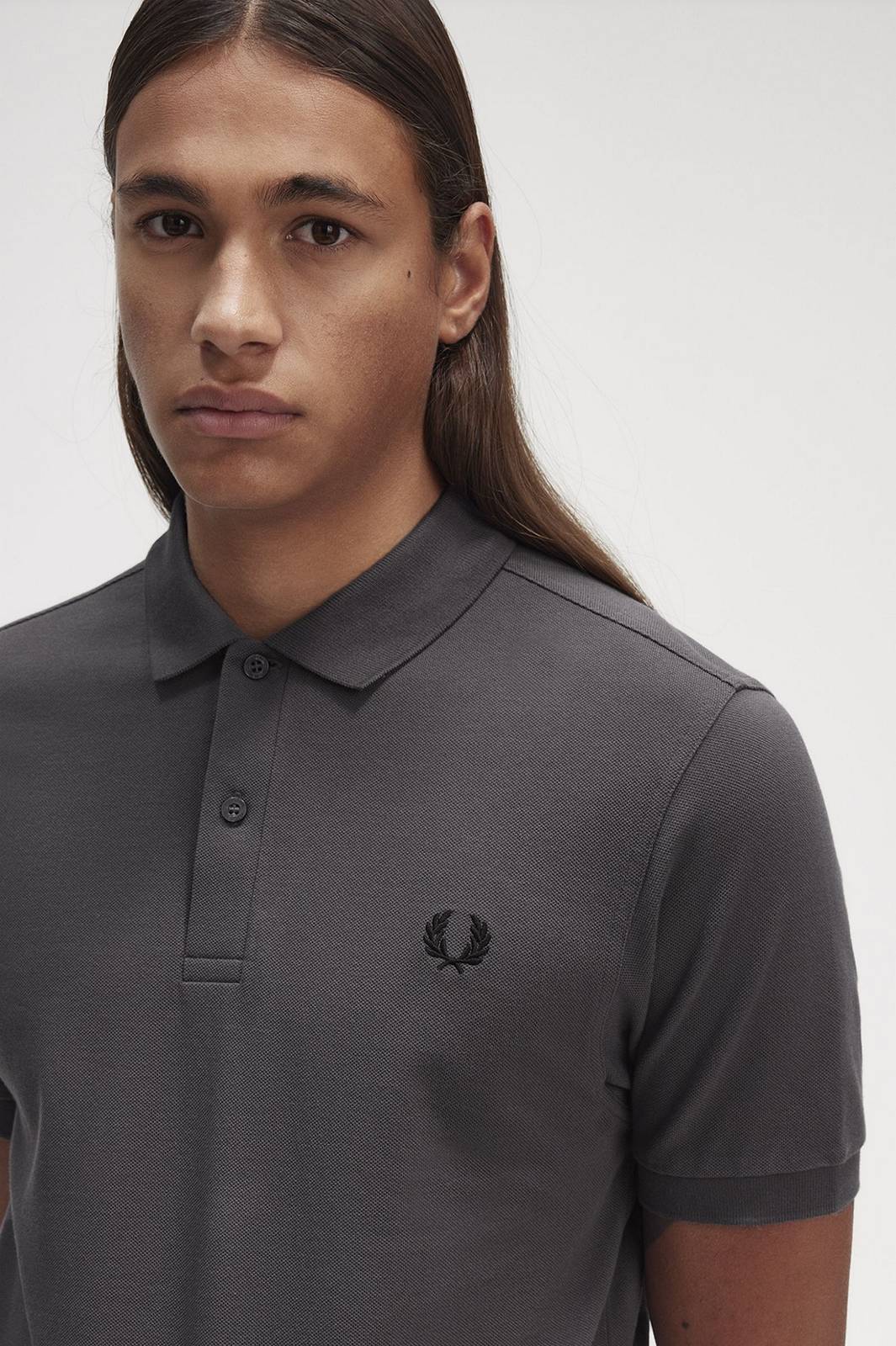 FRED PERRY Pique Short Sleeve Polo Man grey Photo 4