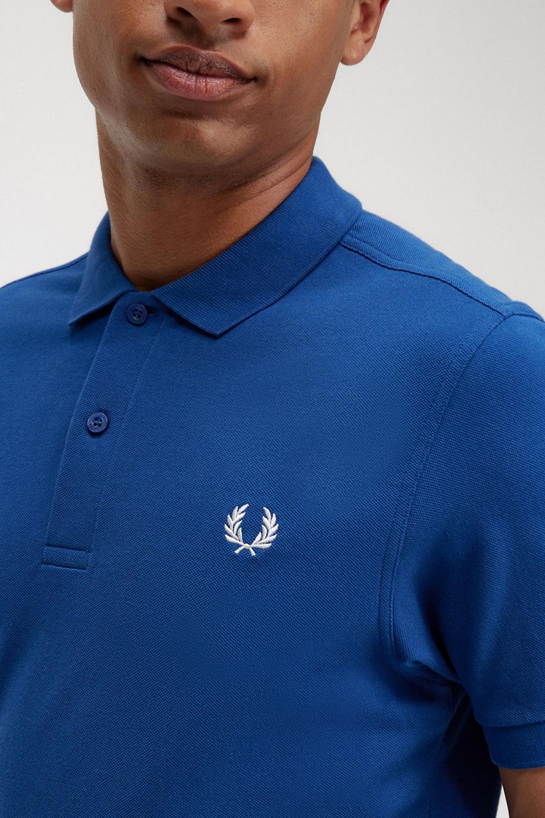 FRED PERRY Pique Short Sleeve Polo Man blue Photo 4
