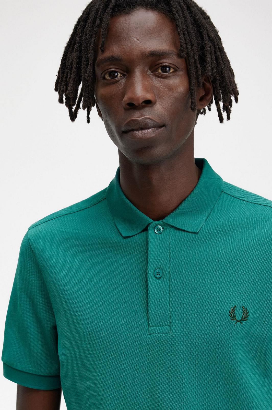 FRED PERRY Pique Short Sleeve Polo Man green Photo 4