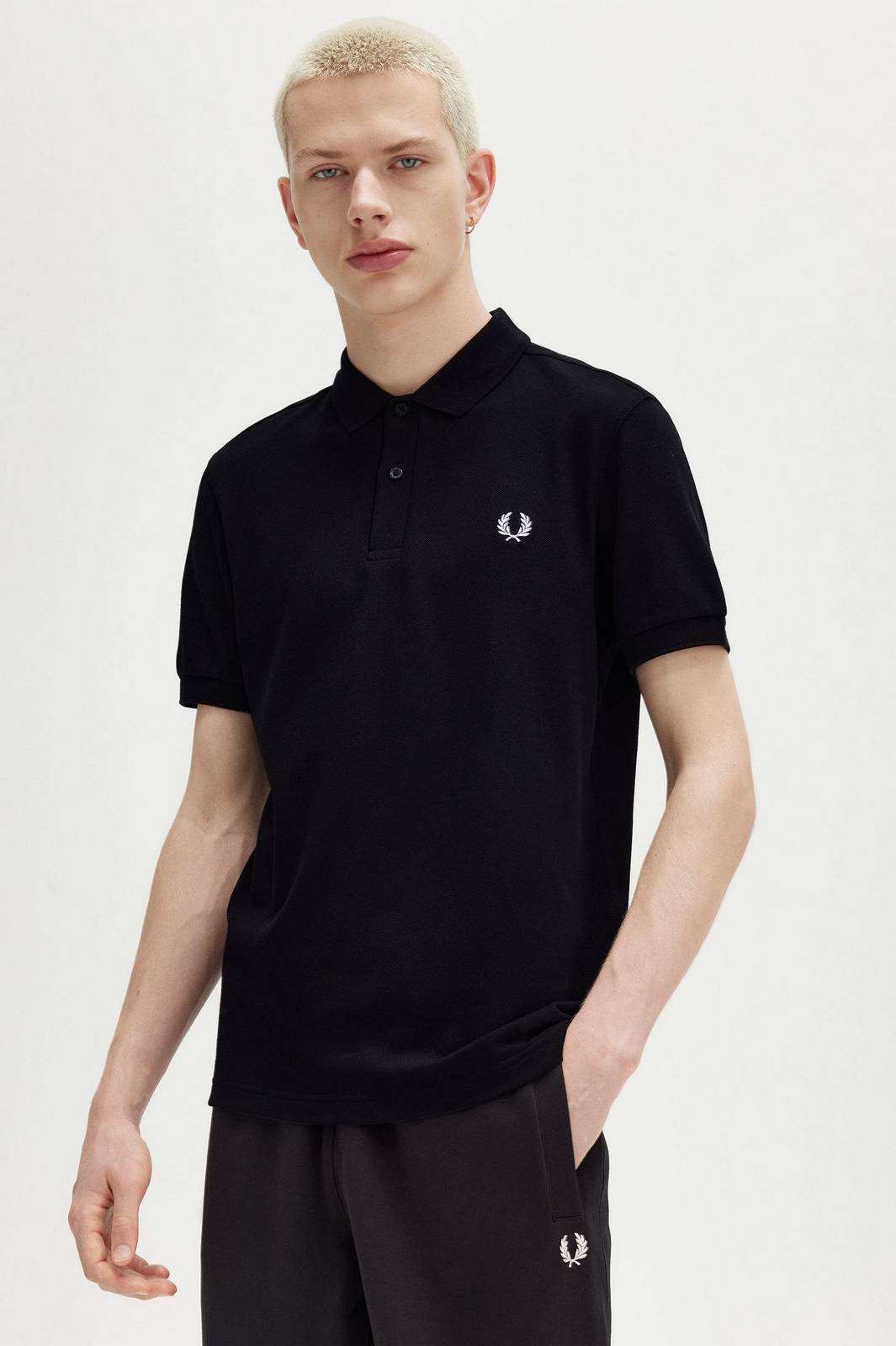 FRED PERRY Pique Short Sleeve Polo Man black Photo 4