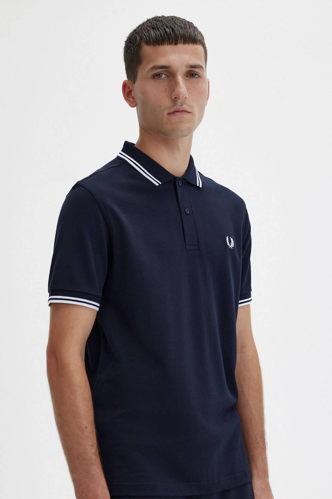 FRED PERRY Slim Fit Short Sleeve Polo Man blue Photo 2