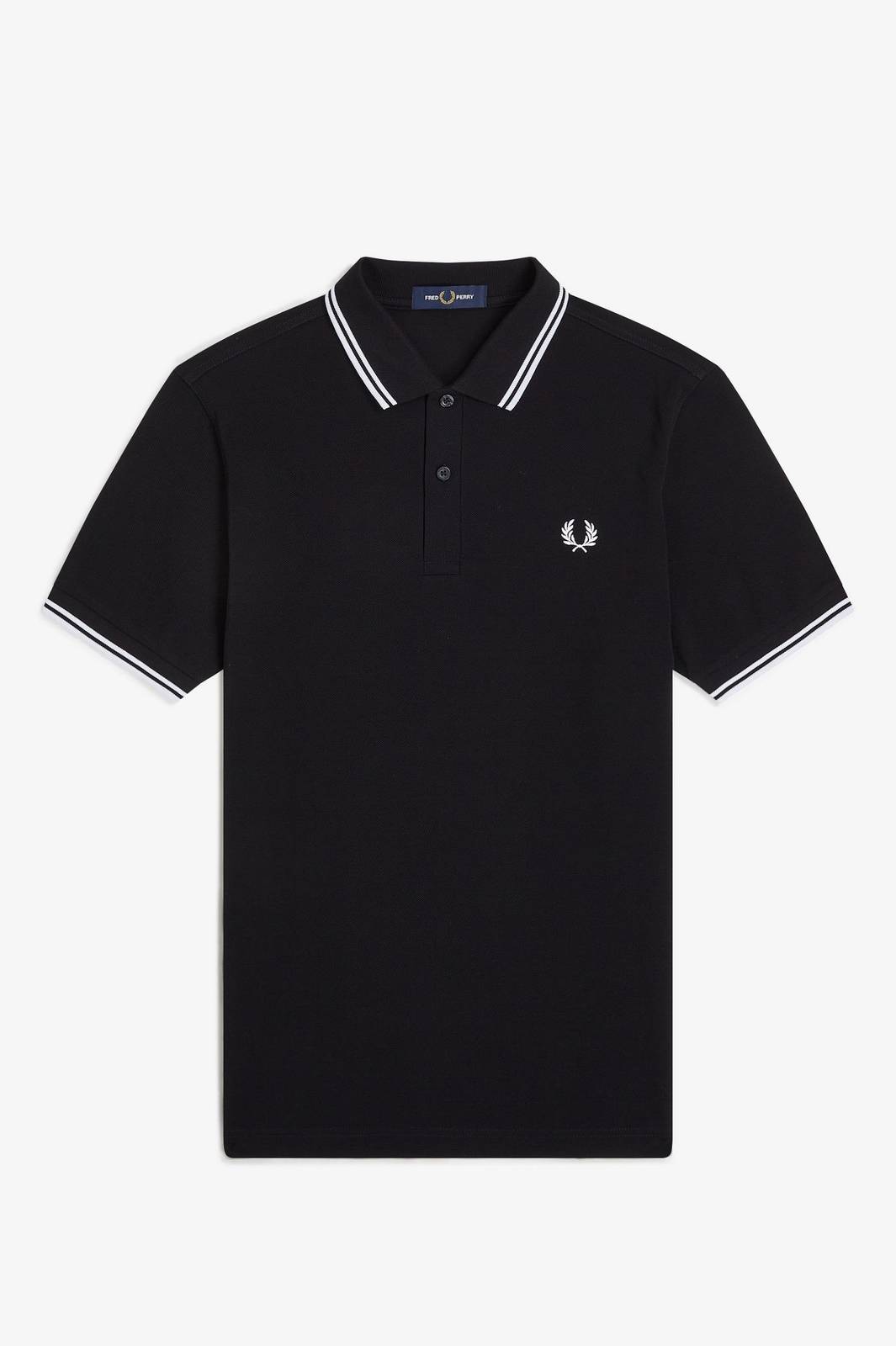 FRED PERRY Slim Fit Short Sleeve Polo Man black