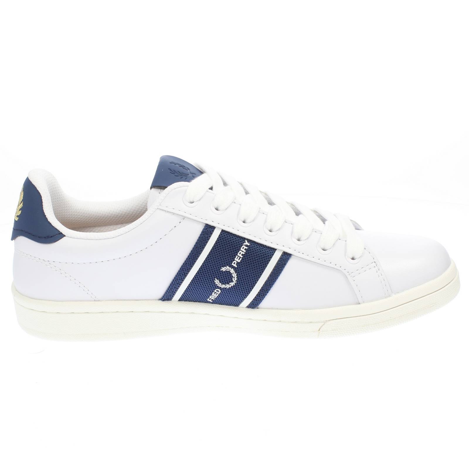 FRED PERRY Low Leather Sneakers Man white Photo 2