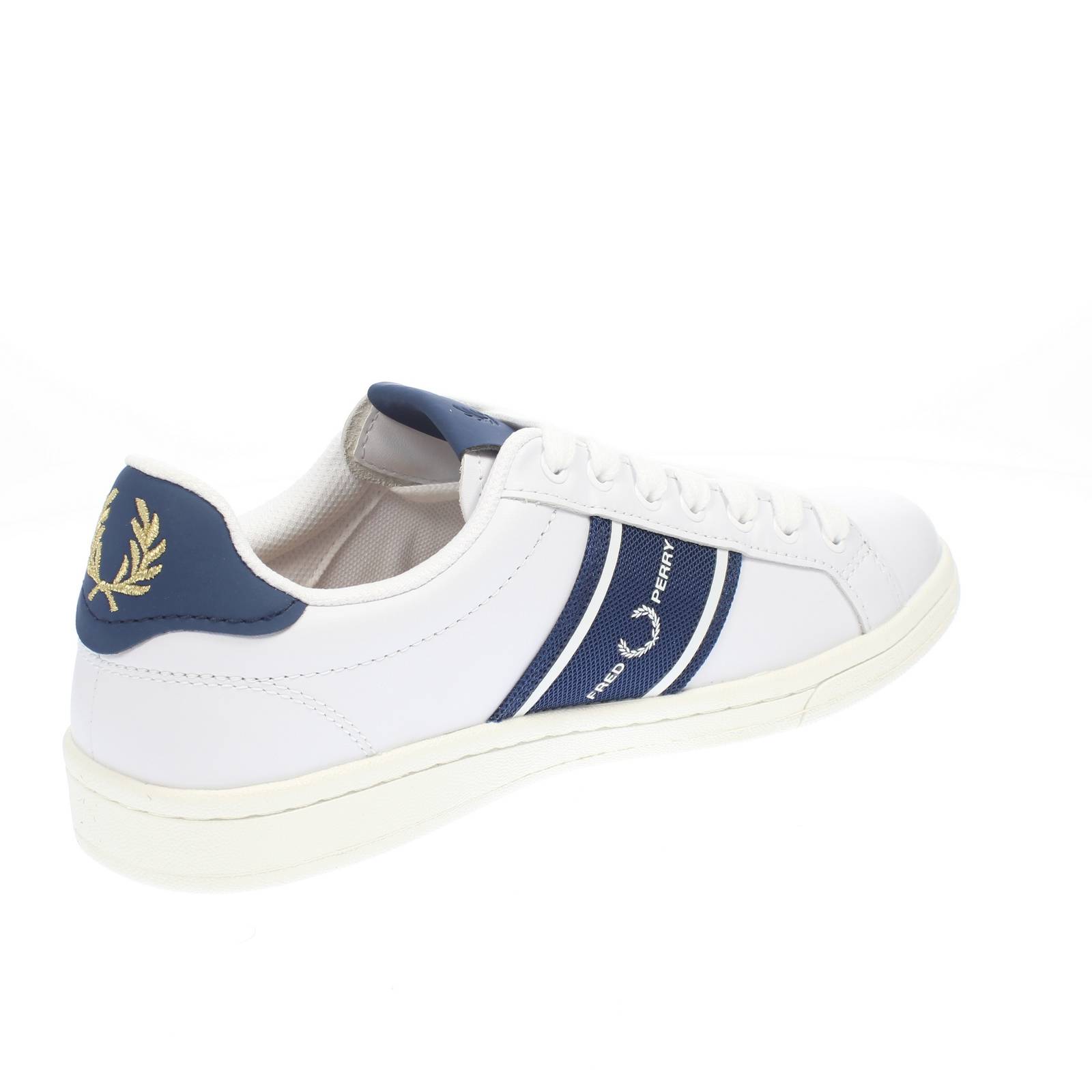 FRED PERRY Low Leather Sneakers Man white Photo 4