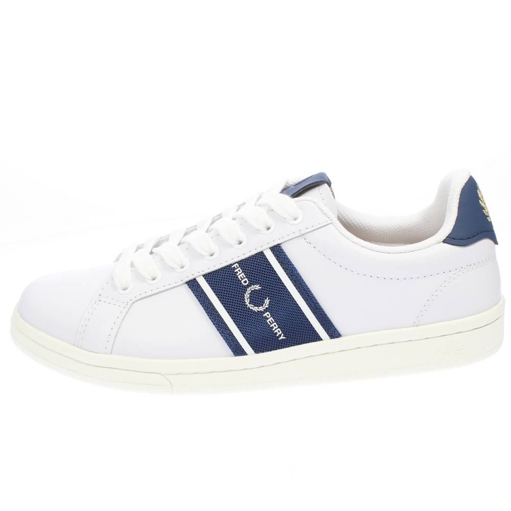 FRED PERRY Sneakers basse in Pelle white Sneakers Casual Uomo B5305