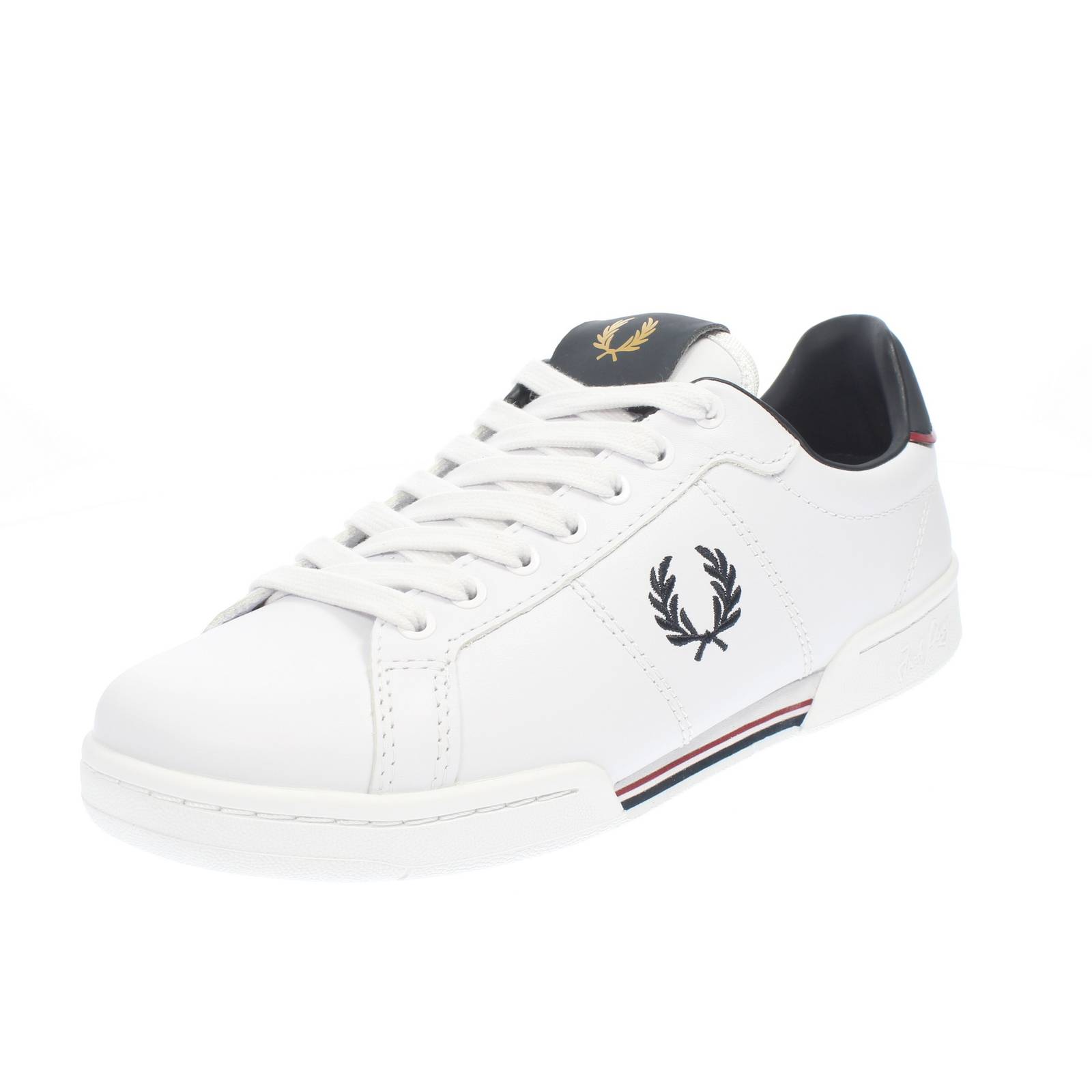 FRED PERRY Sneakers basse in Pelle Uomo bianco