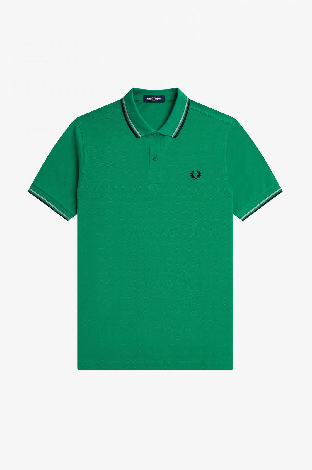 FRED PERRY Slim Fit Short Sleeve Polo Man green