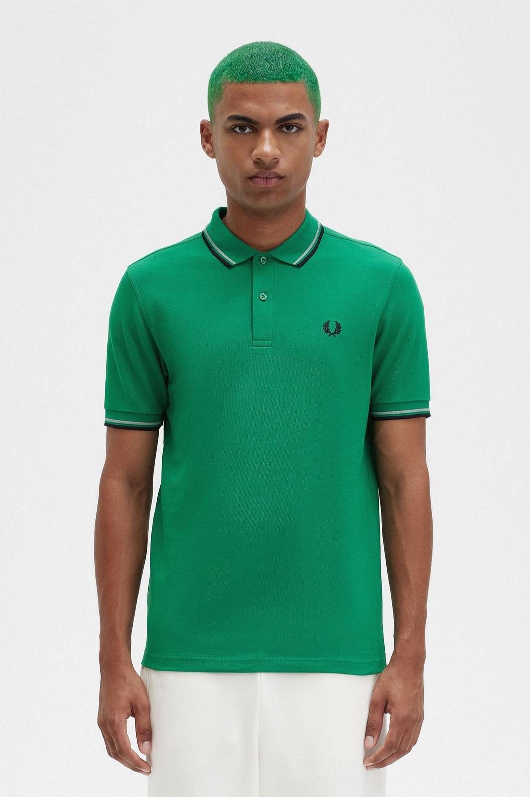 FRED PERRY Slim Fit Short Sleeve Polo Man green Photo 2