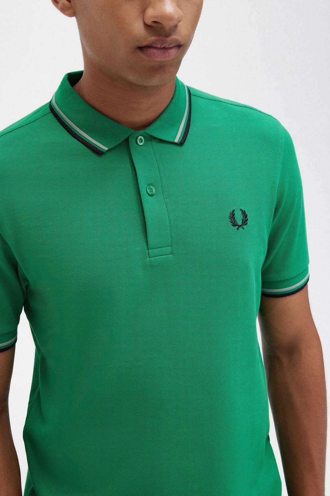 FRED PERRY Slim Fit Short Sleeve Polo Man green Photo 4