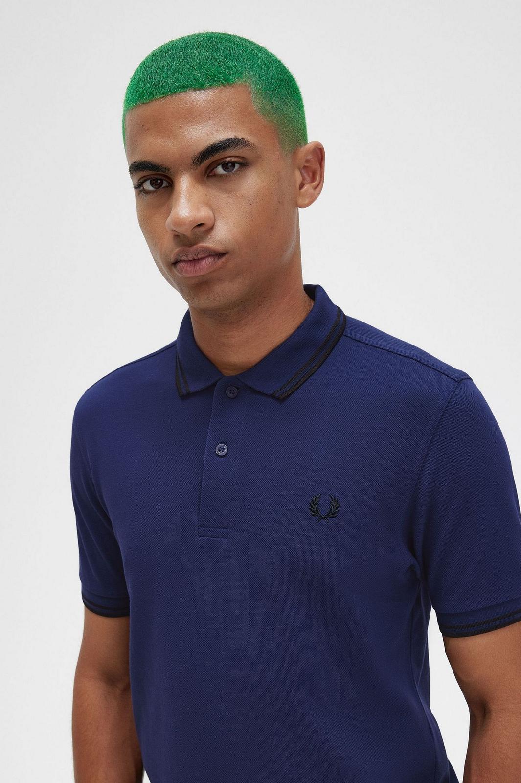 FRED PERRY Slim Fit Short Sleeve Polo Man blue Photo 4