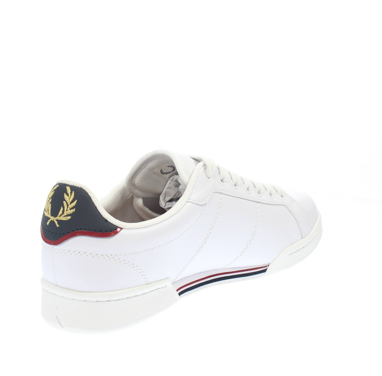 FRED PERRY Low Leather Sneakers Man white Photo 4