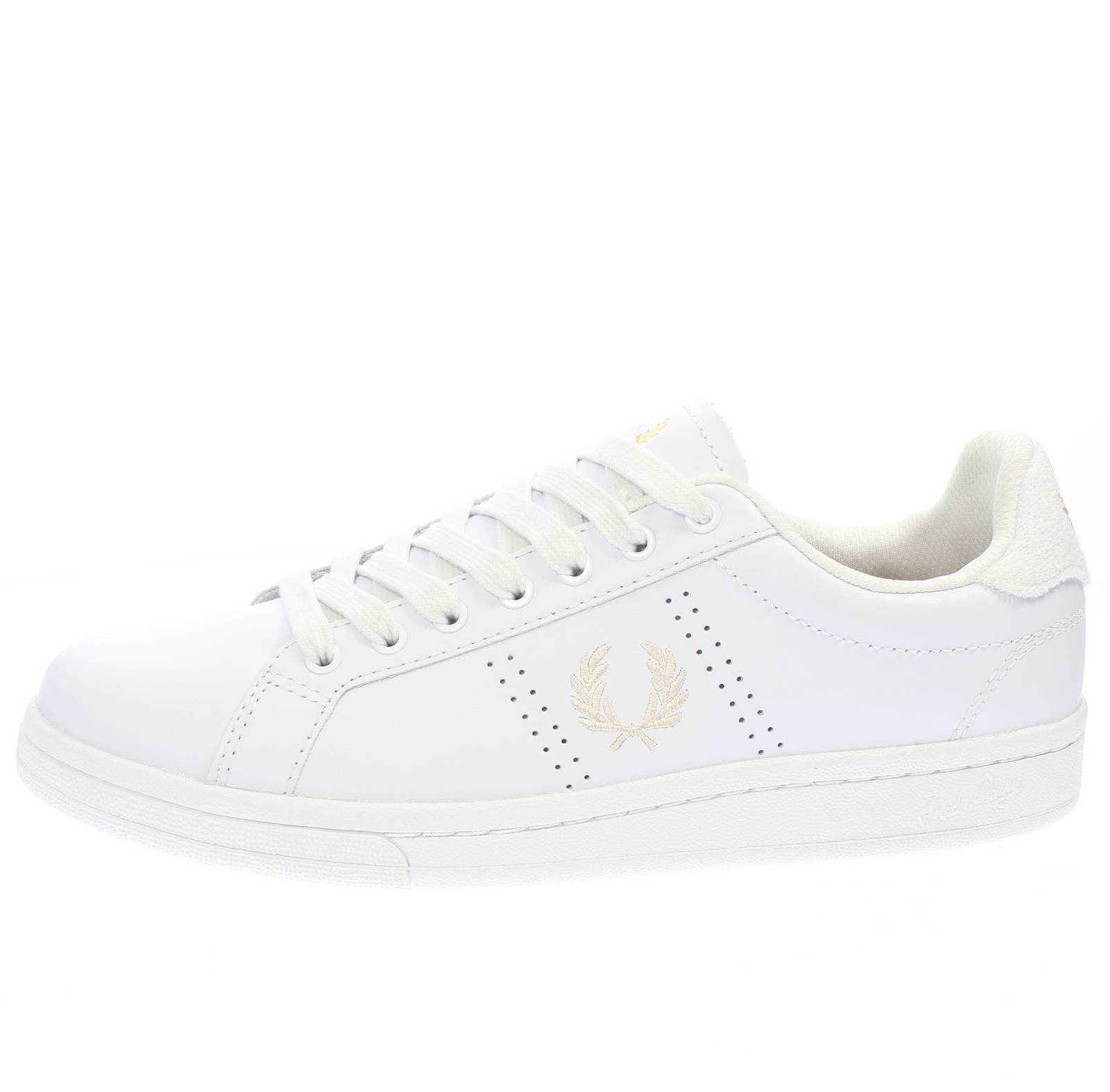FRED PERRY Low Leather Sneakers Man white Photo 3