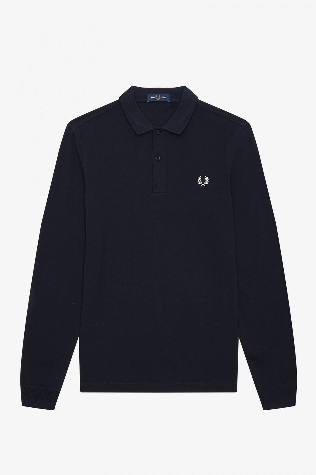 FRED PERRY Long Sleeve Pique Polo Man blue