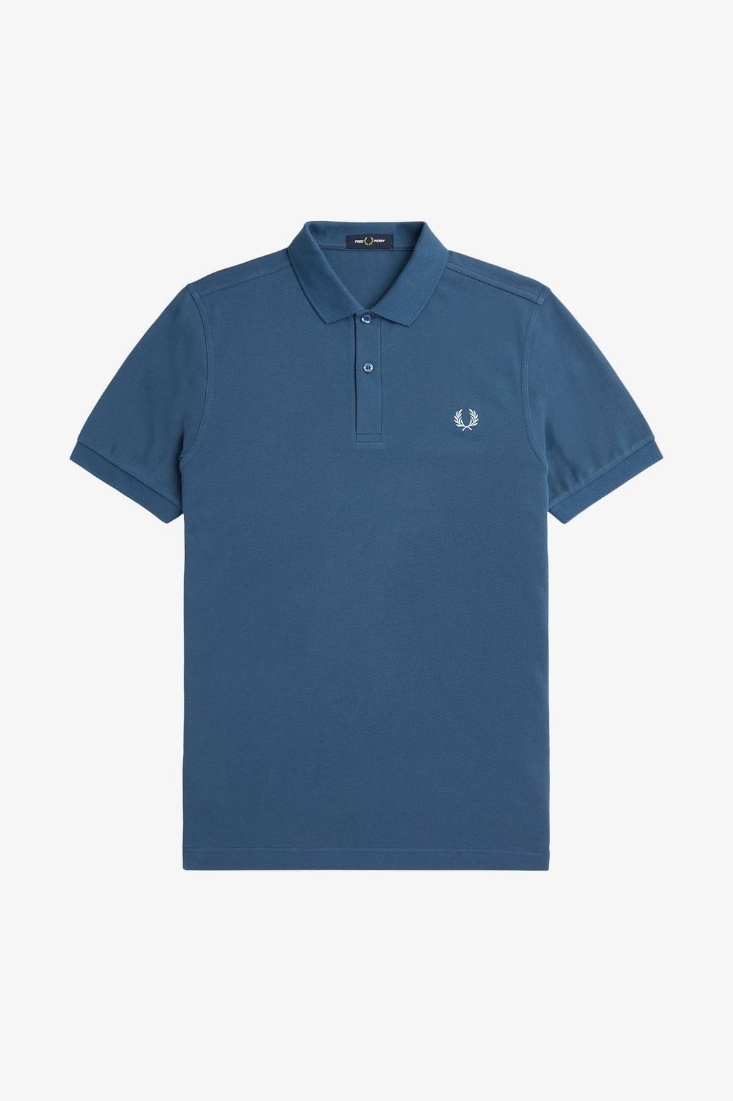 FRED PERRY Pique Short Sleeve Polo Man blue