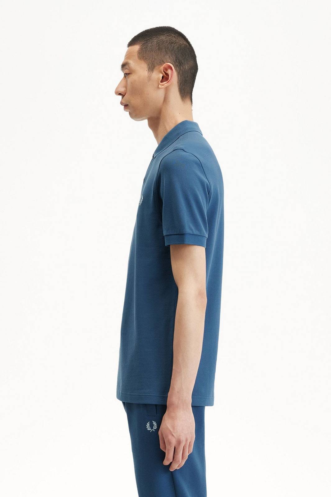 FRED PERRY Pique Short Sleeve Polo Man blue Photo 3