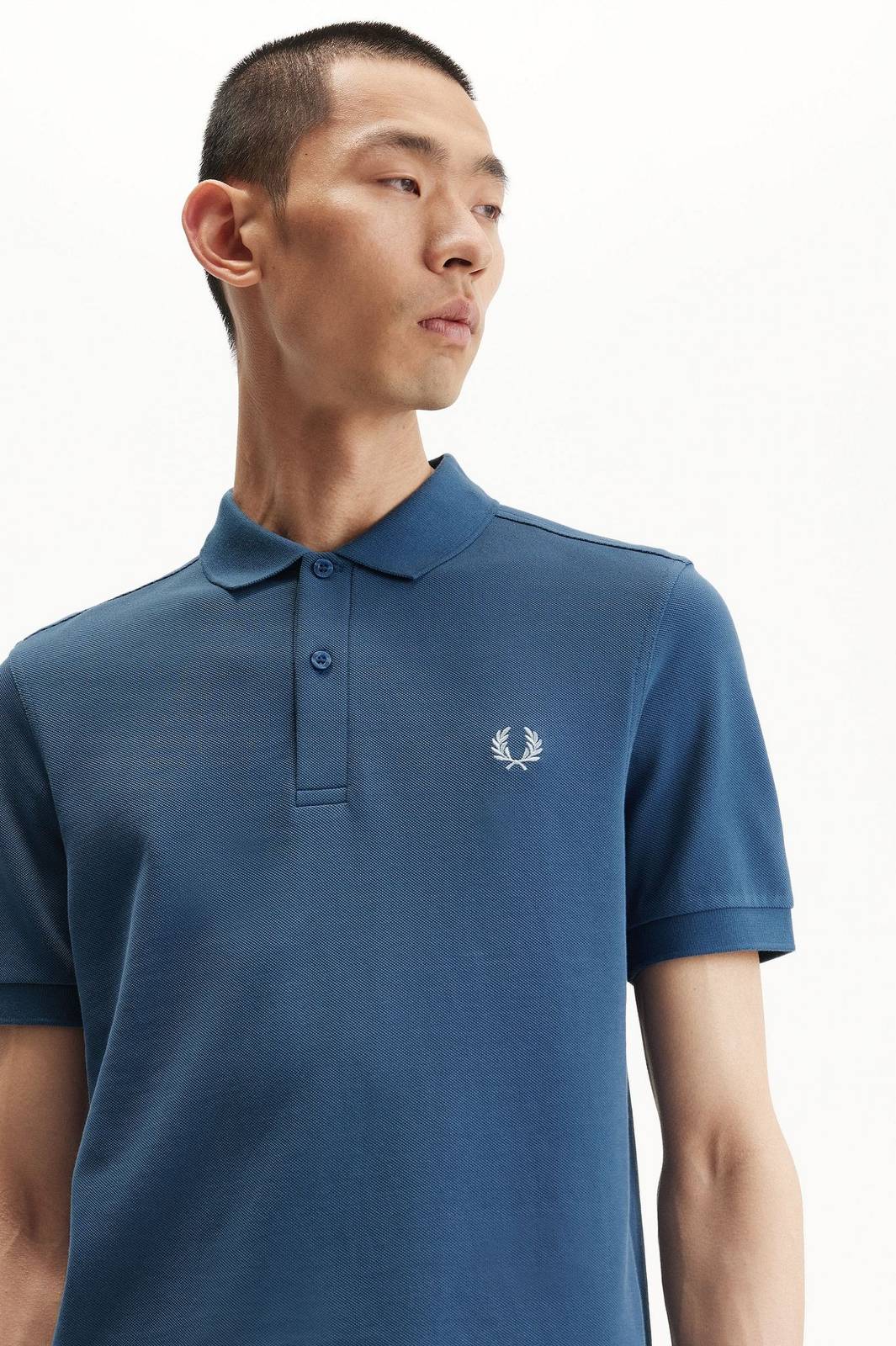 FRED PERRY Pique Short Sleeve Polo Man blue Photo 4