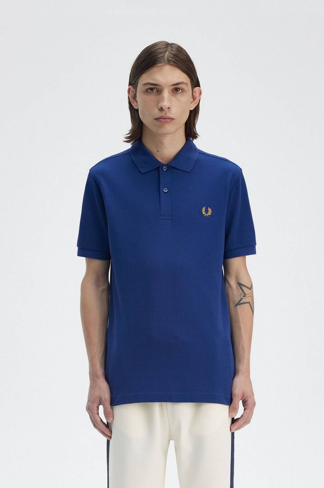 FRED PERRY Pique Short Sleeve Polo Man blue Photo 3