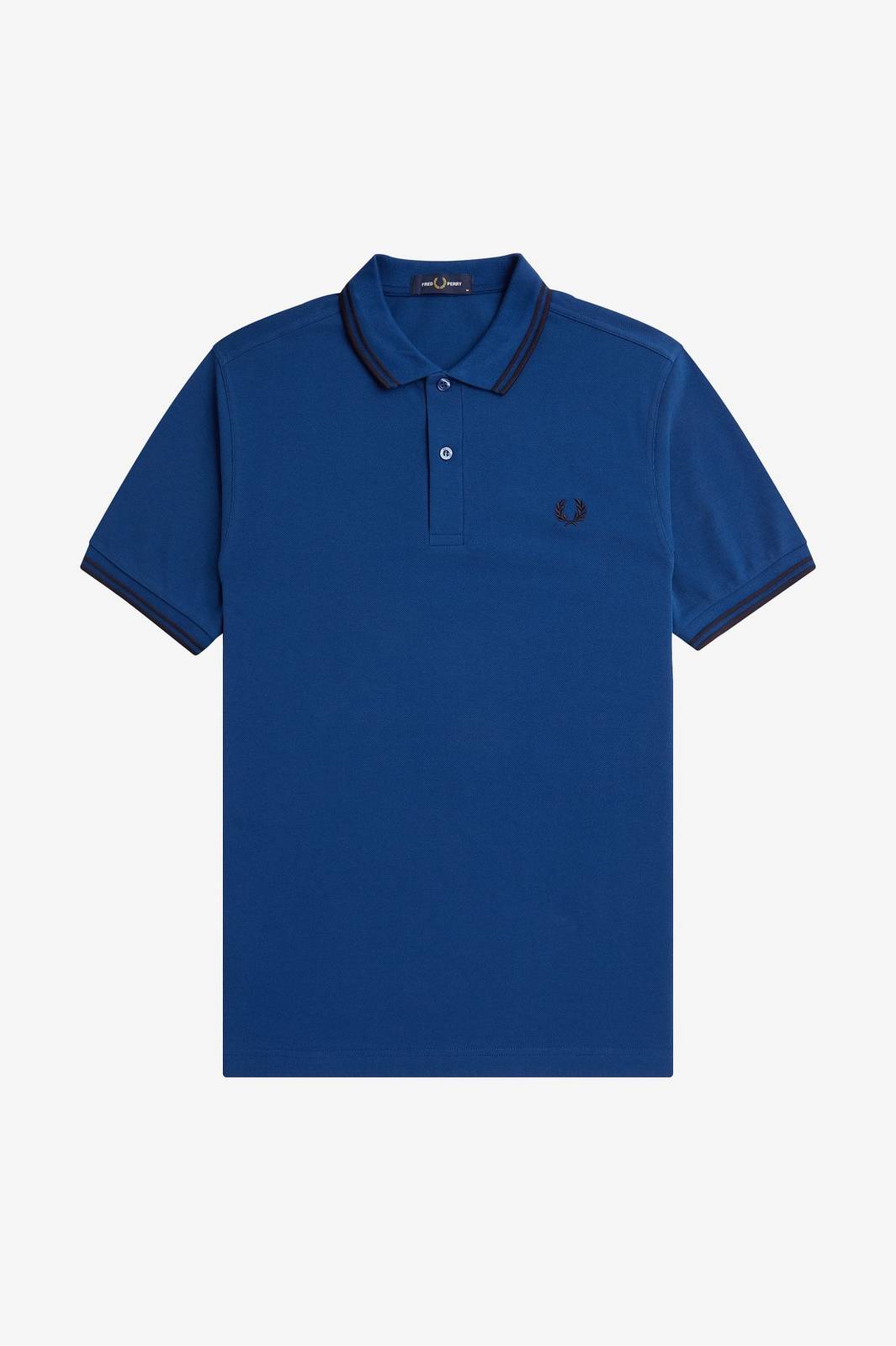 FRED PERRY Slim Fit Short Sleeve Polo Man blue