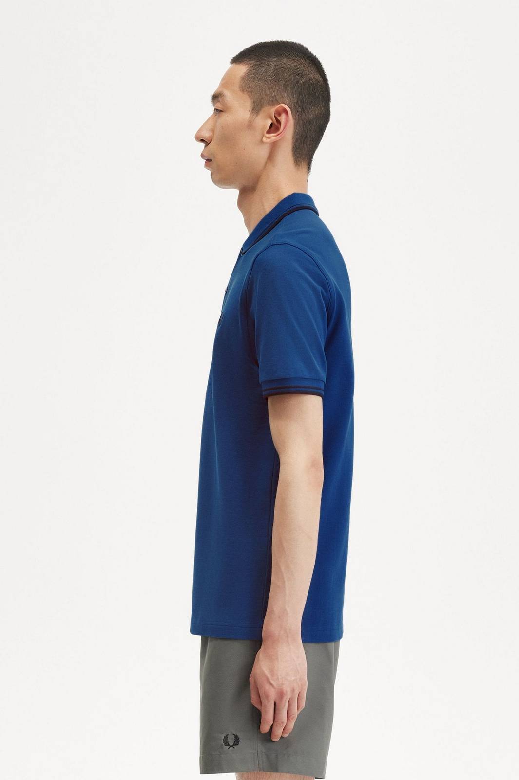 FRED PERRY Slim Fit Short Sleeve Polo Man blue Photo 3