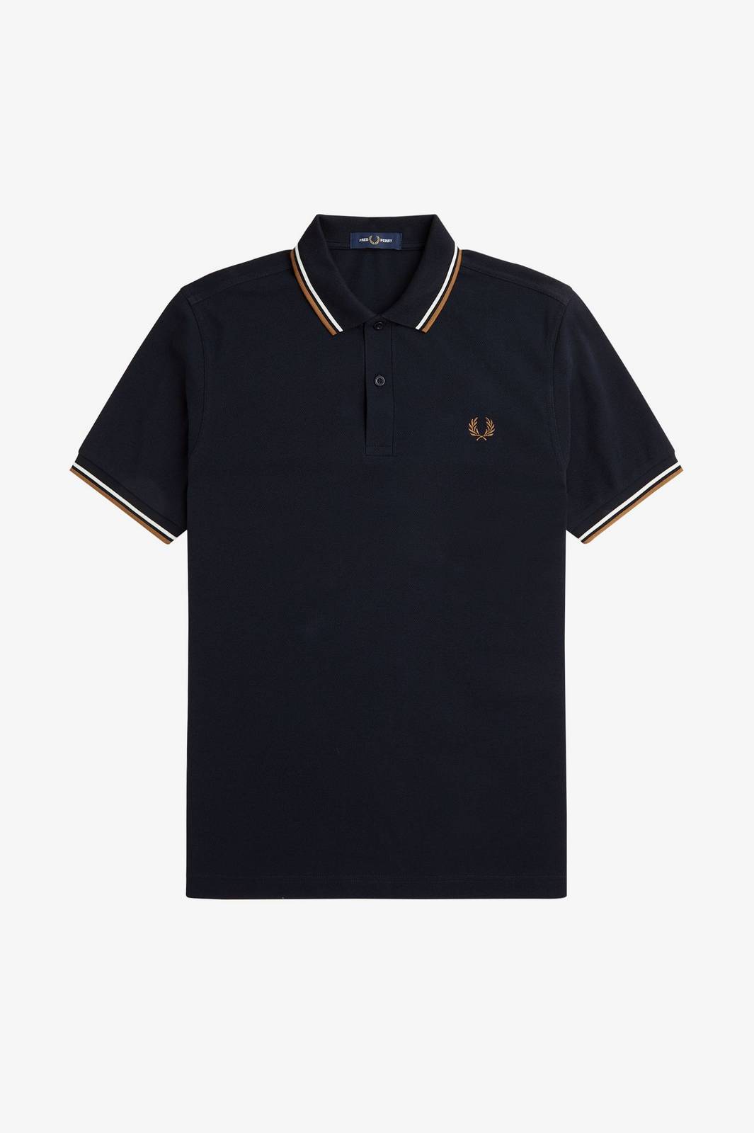 FRED PERRY Slim Fit Short Sleeve Polo Man blue