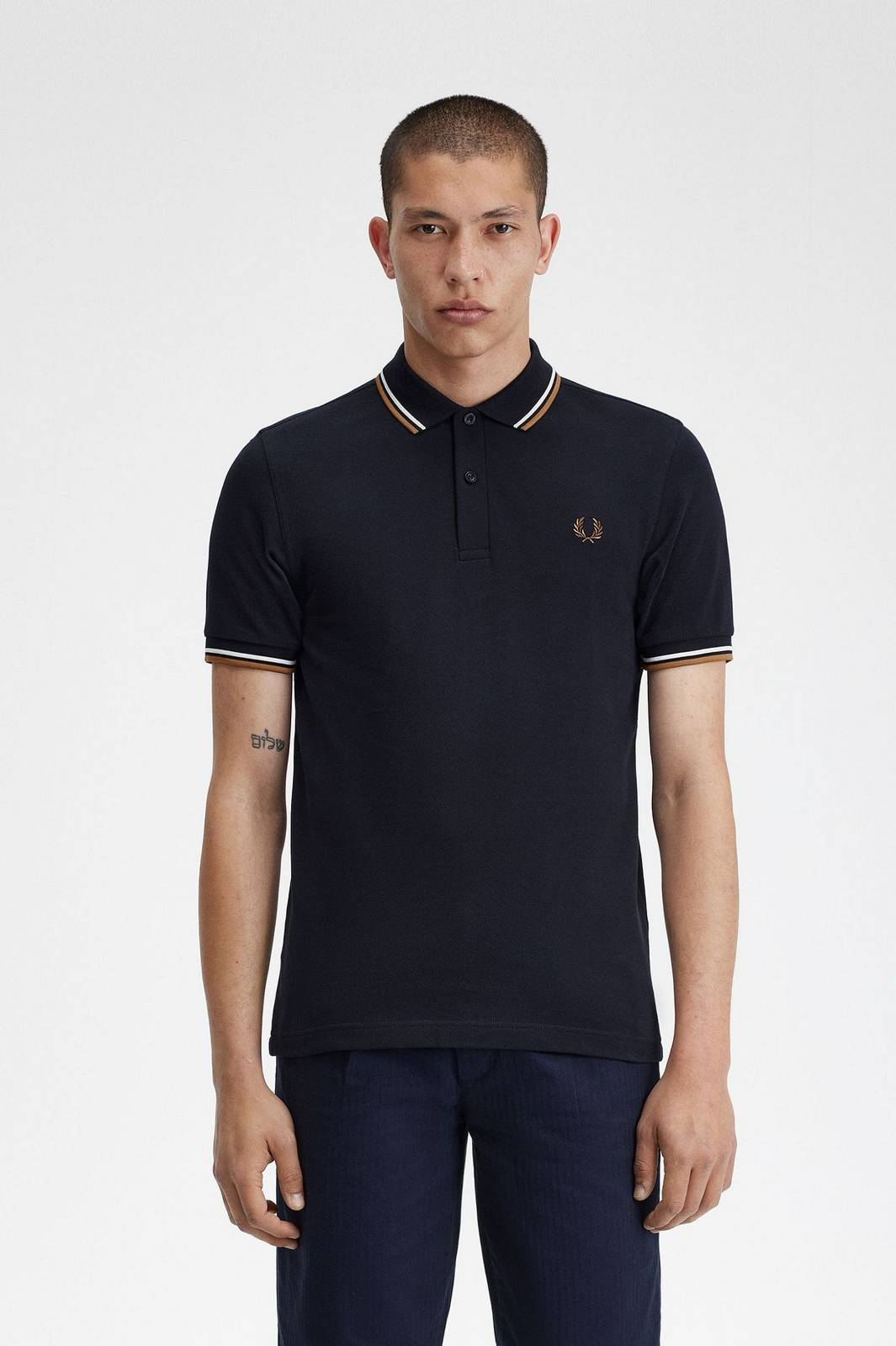FRED PERRY Slim Fit Short Sleeve Polo Man blue Photo 2
