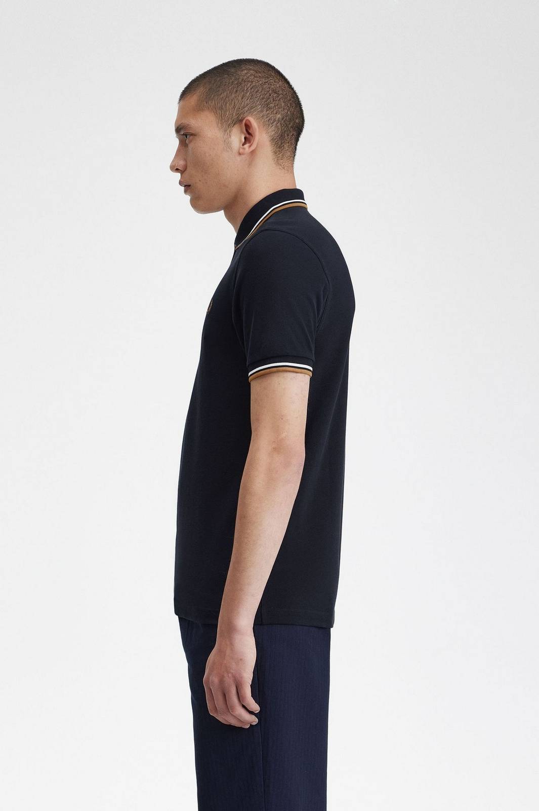 FRED PERRY Slim Fit Short Sleeve Polo Man blue Photo 3