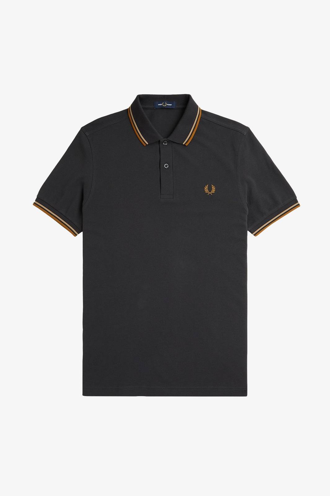 FRED PERRY Slim Fit Short Sleeve Polo Man grey
