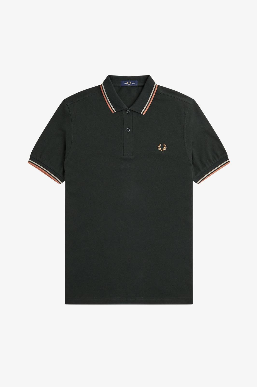 FRED PERRY Slim Fit Short Sleeve Polo Man green