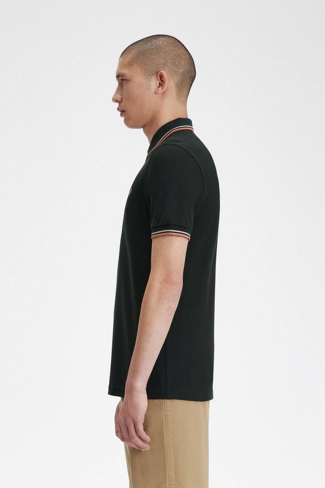 FRED PERRY Slim Fit Short Sleeve Polo Man green Photo 3