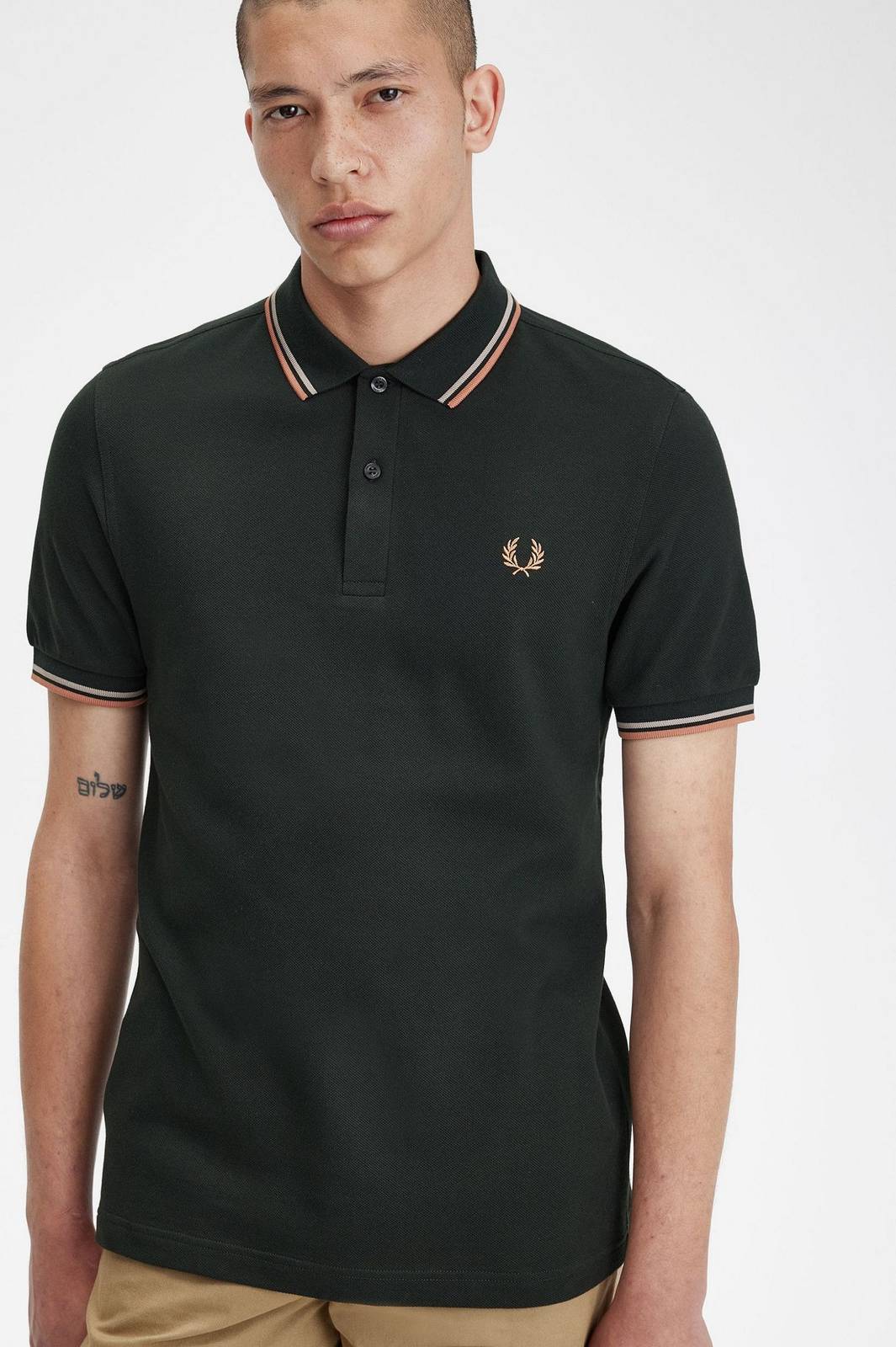 FRED PERRY Slim Fit Short Sleeve Polo Man green Photo 4