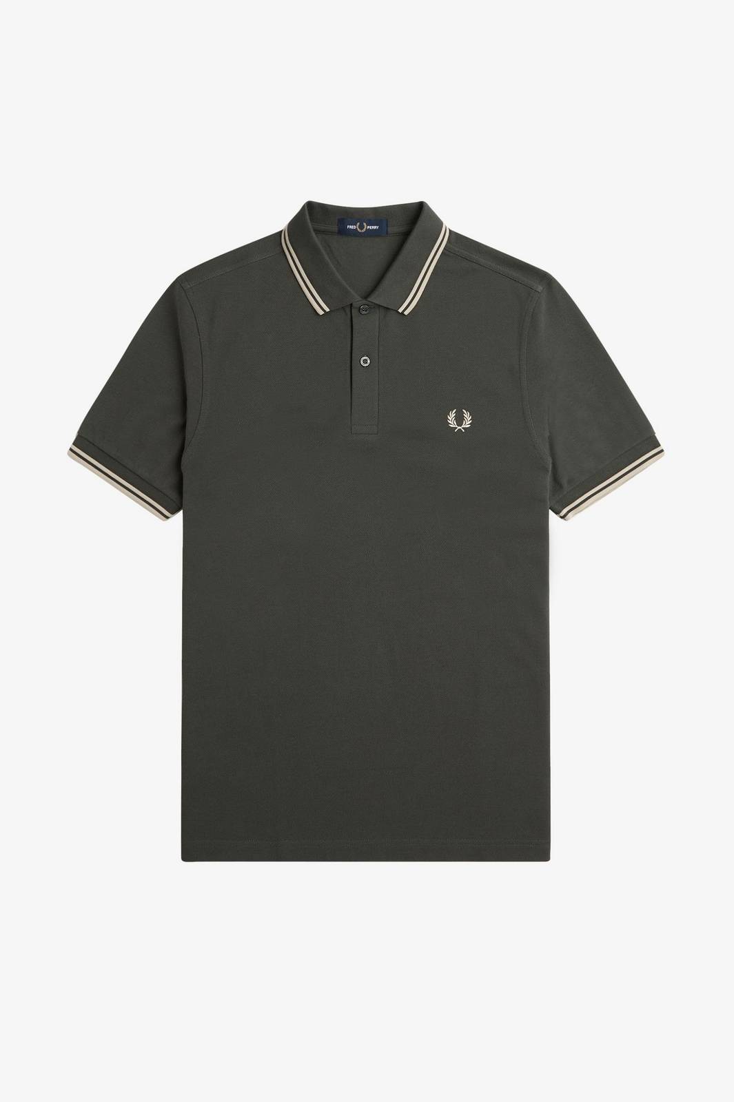 FRED PERRY Slim Fit Short Sleeve Polo Man green