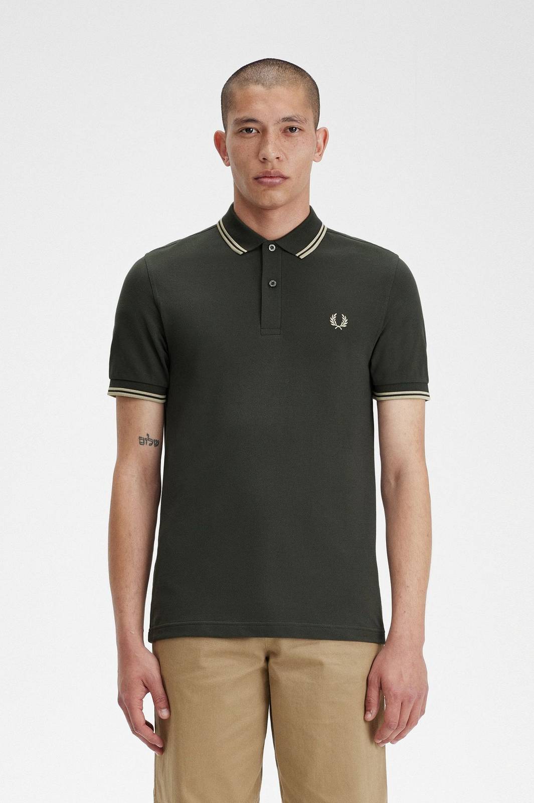 FRED PERRY Slim Fit Short Sleeve Polo Man green Photo 2