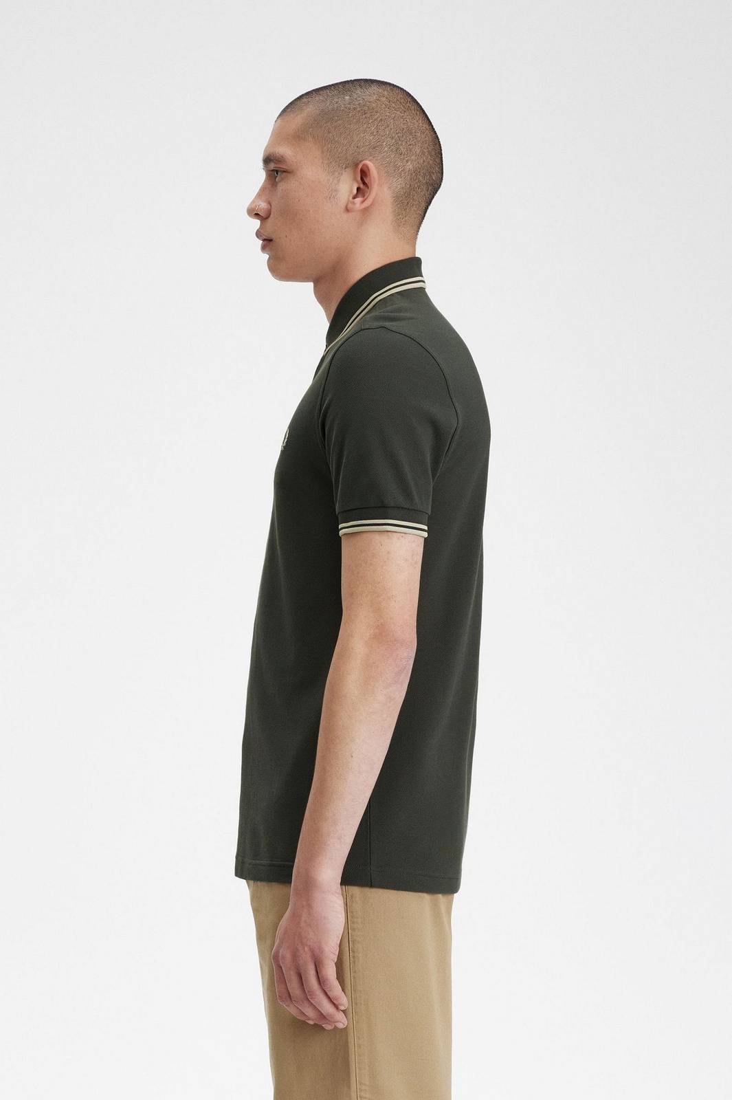 FRED PERRY Slim Fit Short Sleeve Polo Man green Photo 3
