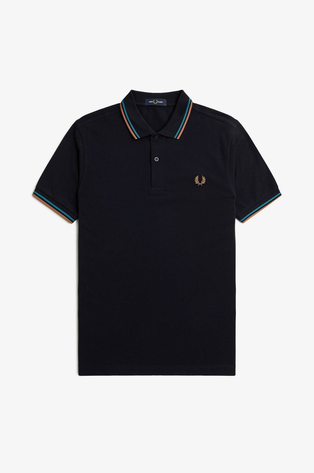 FRED PERRY Slim Fit Short Sleeve Polo Man blue