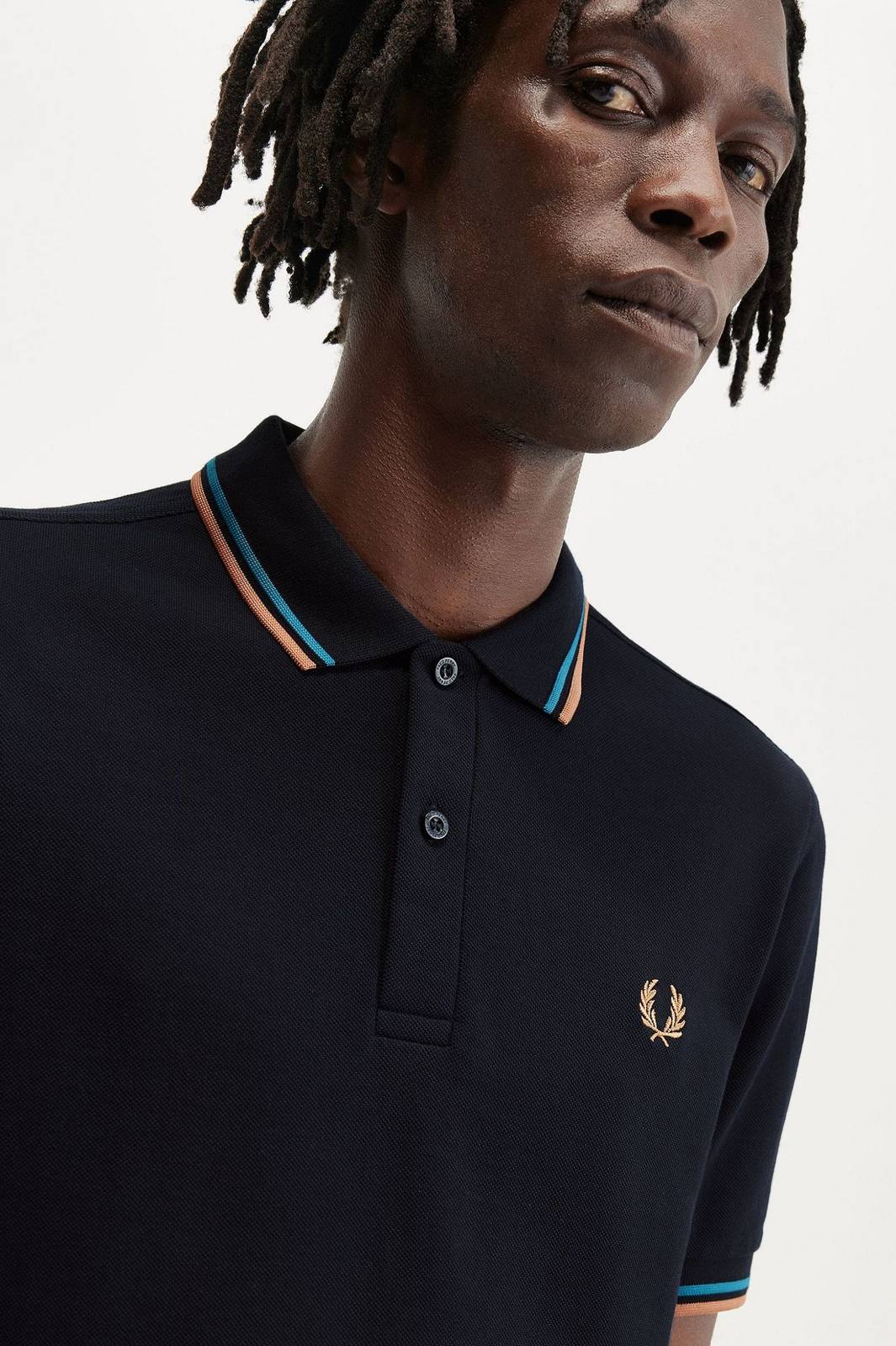 FRED PERRY Slim Fit Short Sleeve Polo Man blue Photo 4