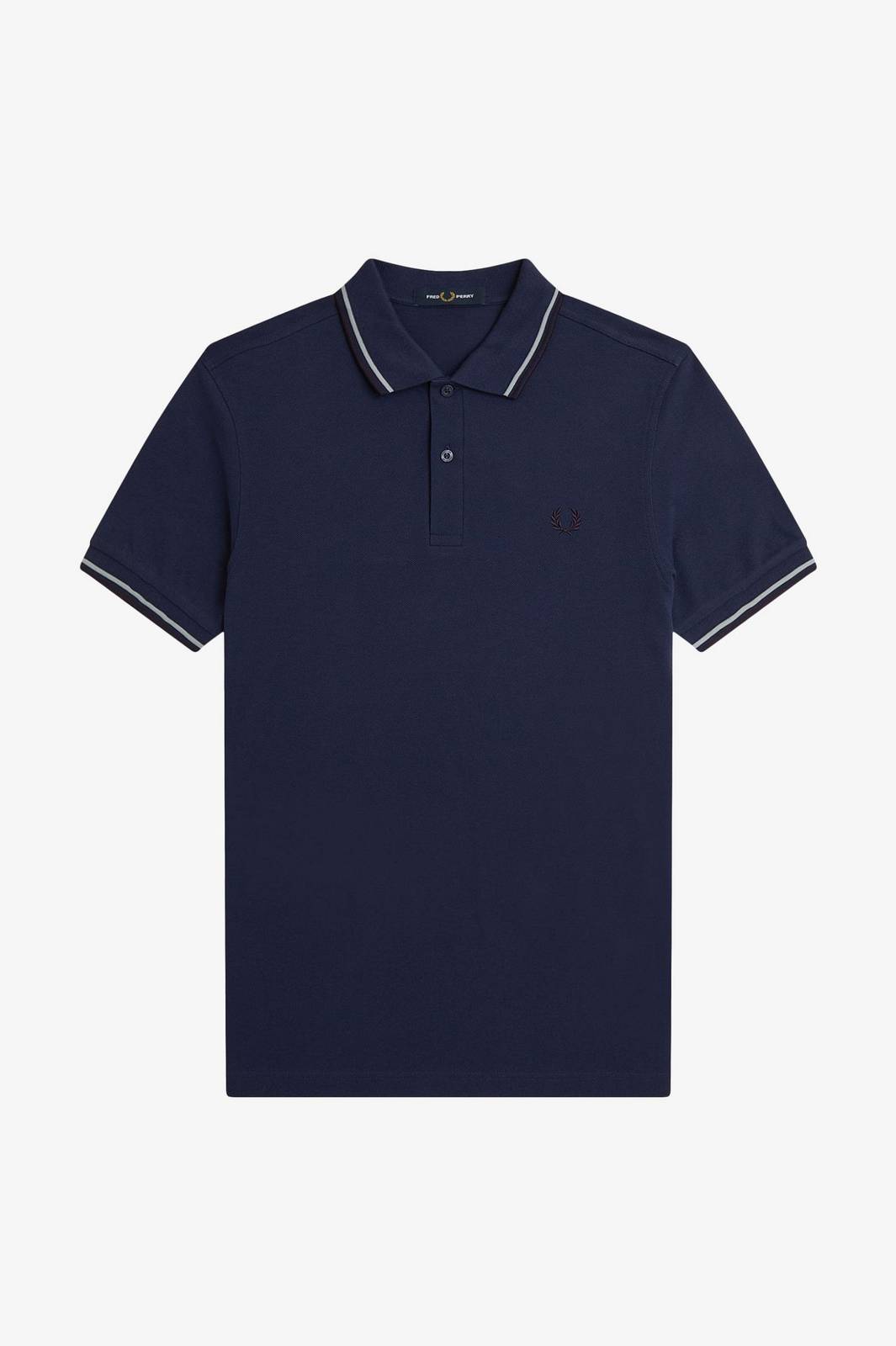 FRED PERRY Slim Fit Short Sleeve Polo Man blue