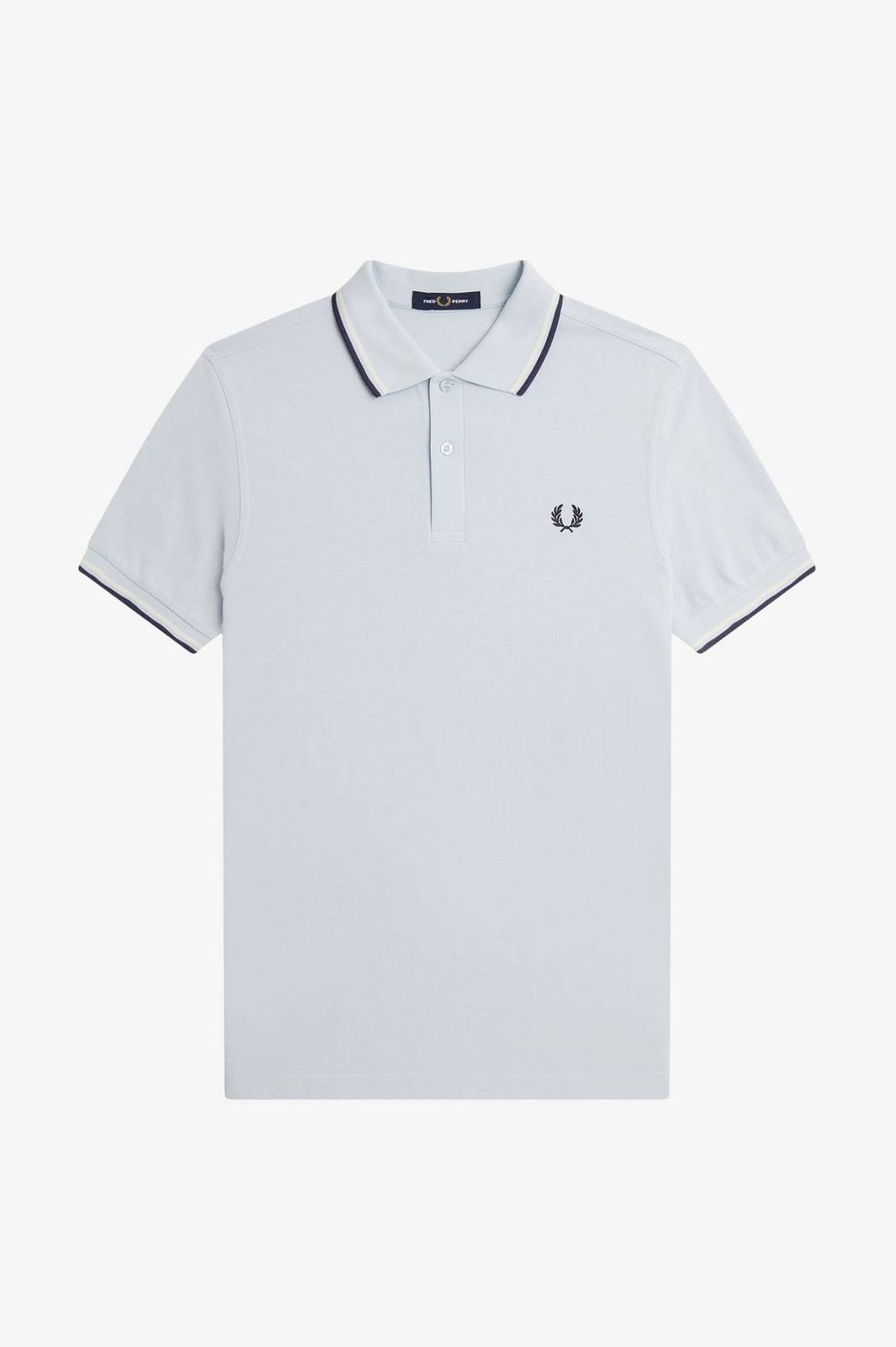 FRED PERRY Slim Fit Short Sleeve Polo Man light blue